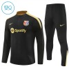 Barcelona Training Sweatshirts Quarter-zip 2024-25 Schwarze Für Kinder